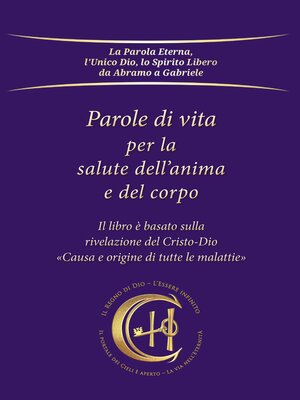 cover image of Parole di vita per la salute dell'anima e del corpo